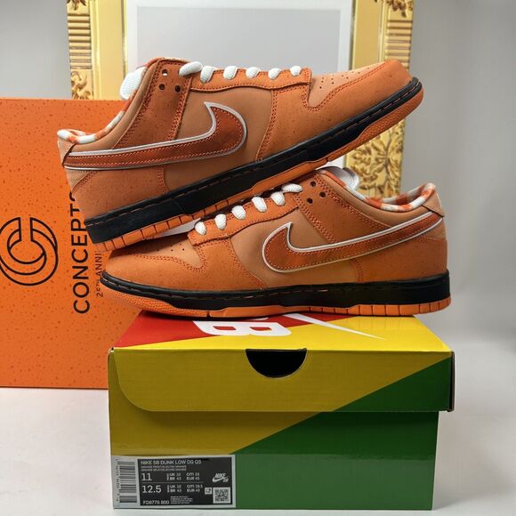 Nike Dunk Low SB OG QS x Concepts “Orange Lobster” Special Box 2023 - Picture 3 of 5